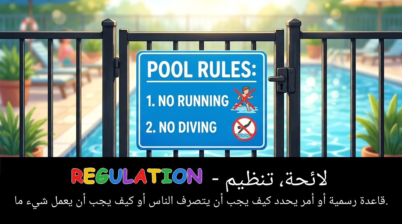 Arabic Illustration for regulation